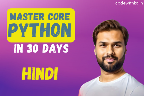 Masterclass Core Python Full Courses ( Hindi ) - PREMIUM